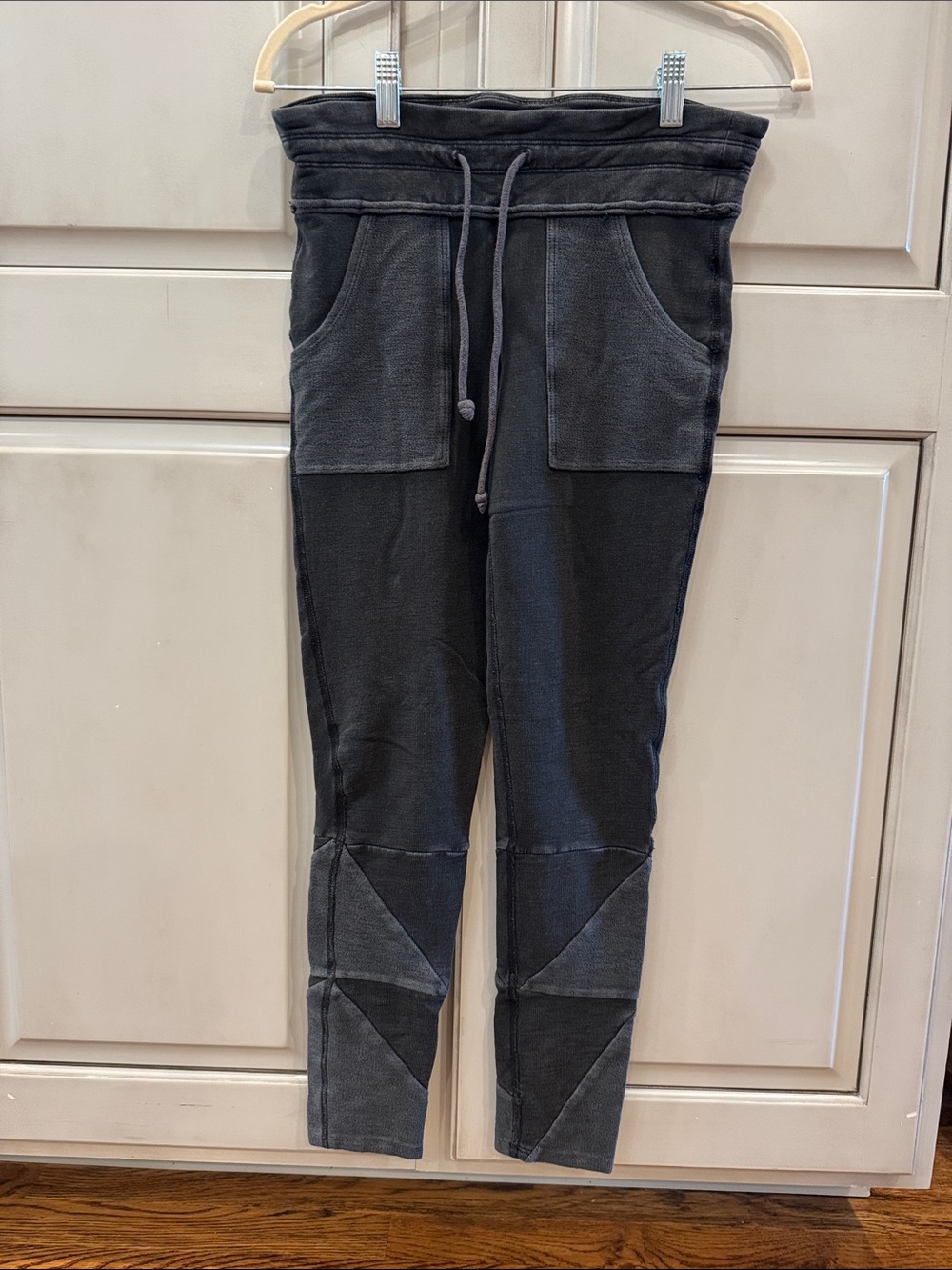 FP Movement by Free People Washed Black Patchwork Leggings